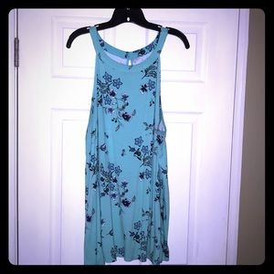 Torrid Light Blue Floral Super Soft Tank size 3